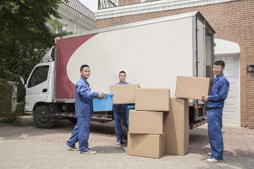 Man and van vehicle ready for a Chelsea property move