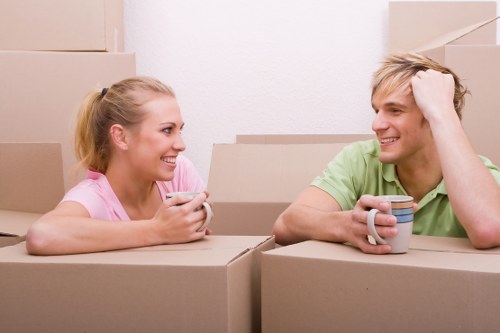 Chelsea moving service preparing furniture for transport
