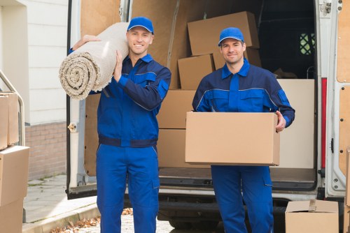 Removal team handling a Chelsea townhouse move with care