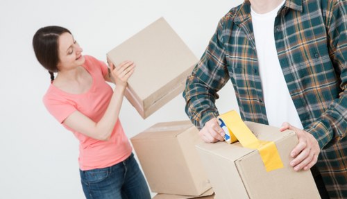 Same day moving van parked for a Chelsea property move