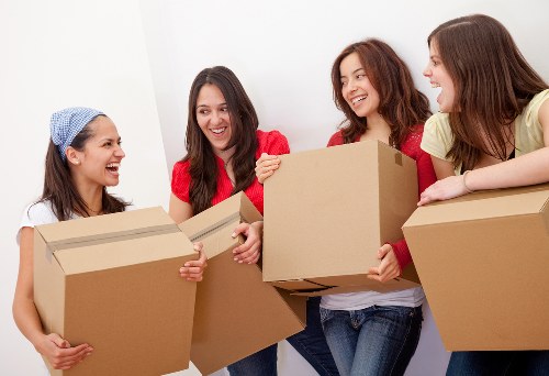 A prepared Chelsea home move with packed boxes and furniture