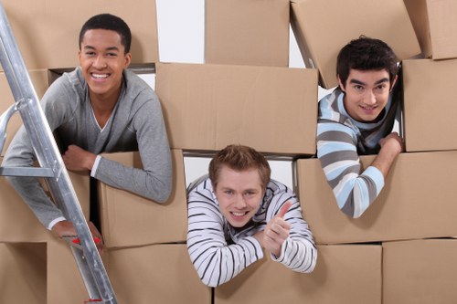 Professional man and van team handling a residential move in Chelsea