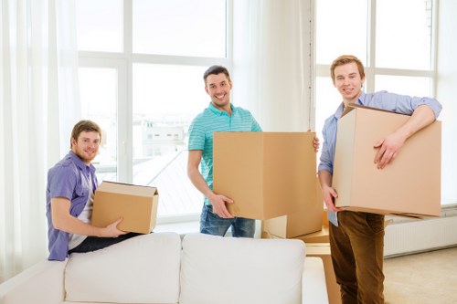 House removalists in Chelsea preparing a moving truck