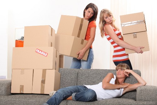 Local packing and unpacking team assisting a move in Chelsea